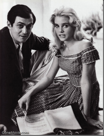 Stanley Kubrick e Sue Lyon durante le riprese del film
