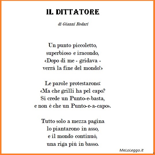 Sempre Gianni Rodari, questa VOLTA DUE POESIE E UNA TELEGRAFICA MA ...